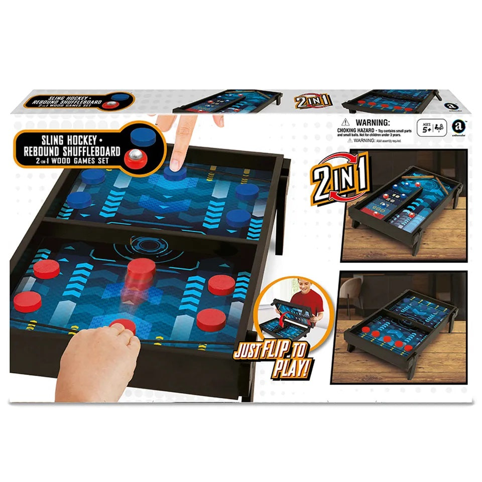 Ambassador - 2-In-1 Sling Hockey & Rebound Shuffleboard