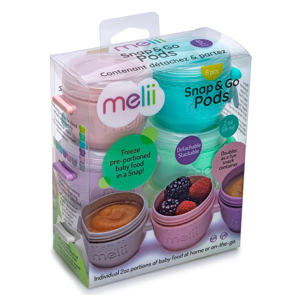 Melii Snap & Go Pods 2oz - Set Of 6