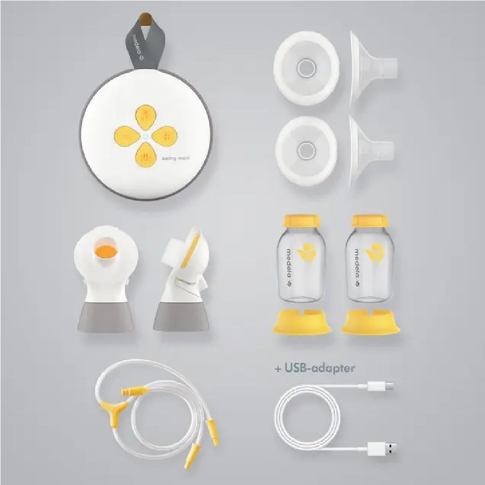 Medela - Swing Maxi Double Electric Breast Pump + Hands-free Breast Milk Collection Cups