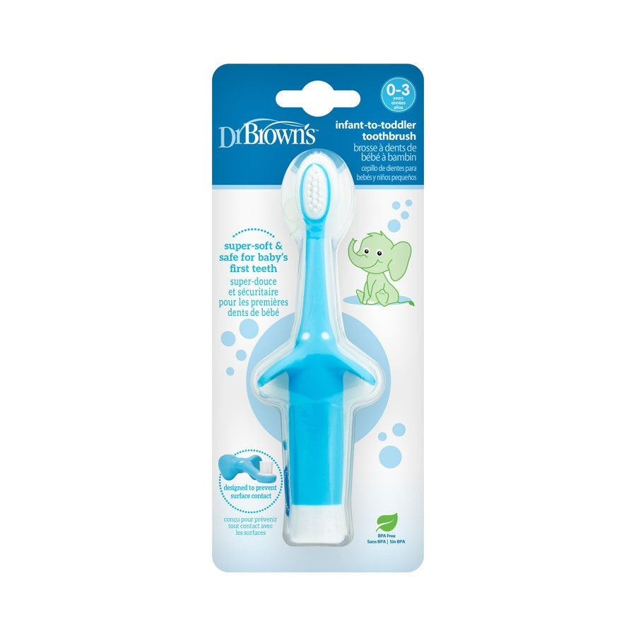 Dr. Brown's Infant-to-Toddler Toothbrush - Blue