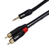 Enova 5 Meters 3.5 mm Jack- RCA Male Adapter Cable Red & Black Stereo Cable