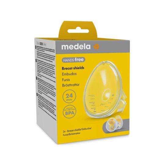 واقي الثدي بدون استخدام اليدين من Medela مقاس 2 × 24 مم