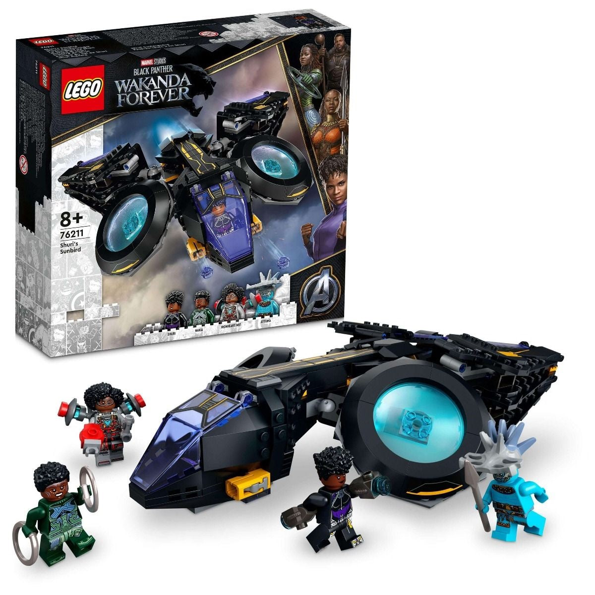 LEGO Black Panther Wakanda Forever Shuri's Sunbird 6378885/76211