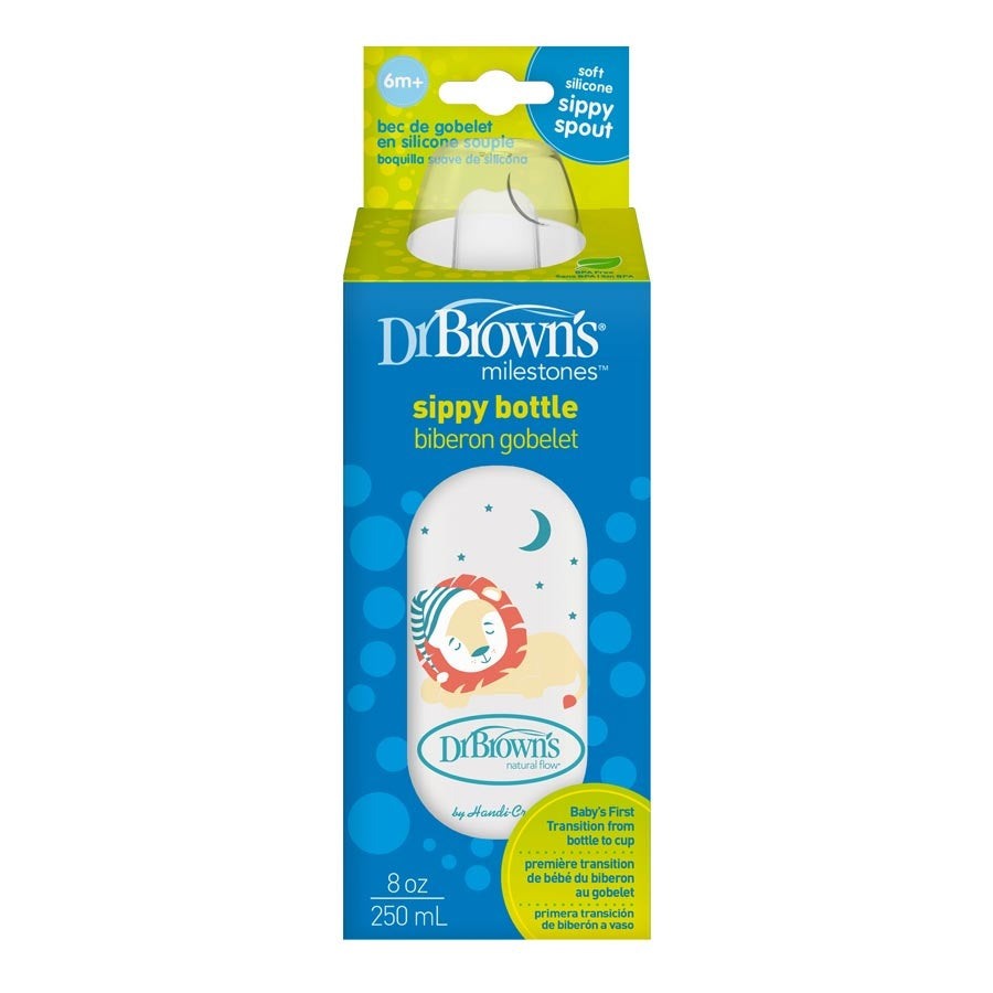 Dr. Brown's Milestones Sippy Spout Bottle 250ml - Lion