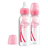 Dr. Brown's PP Narrow Options Plus Feeding Bottle Pack of 2 Pink - 250ml Each