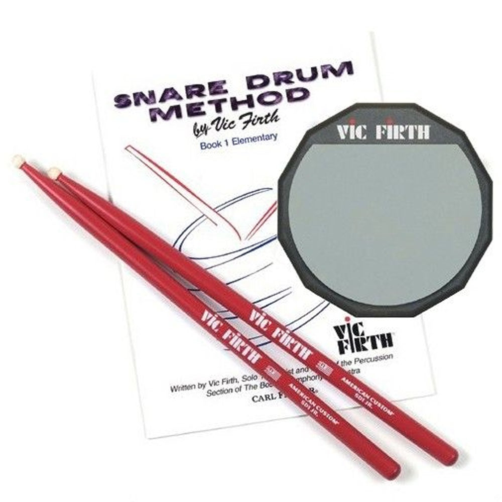 Vicfirth Launch Pad Kit Includes 6" Practice Pad SD1JR Stick & Method Book