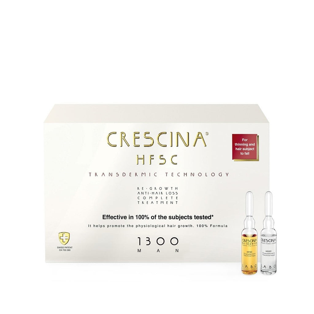 Crescina Transdermic Hfsc Complete Treatment Ampoules for Men 1300 (Advanced Stage)