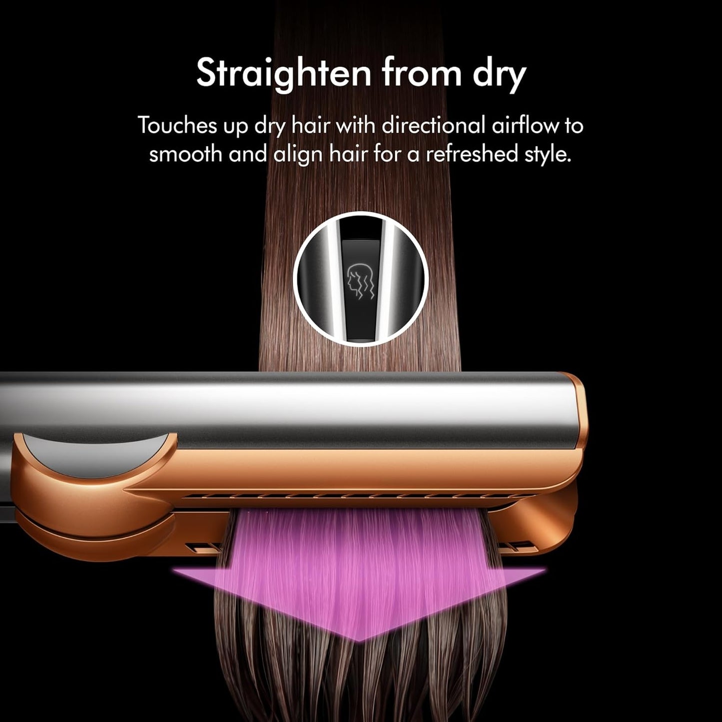 Dyson Airstrait™ Straightener - Strawberry Bronze/Blush Pink