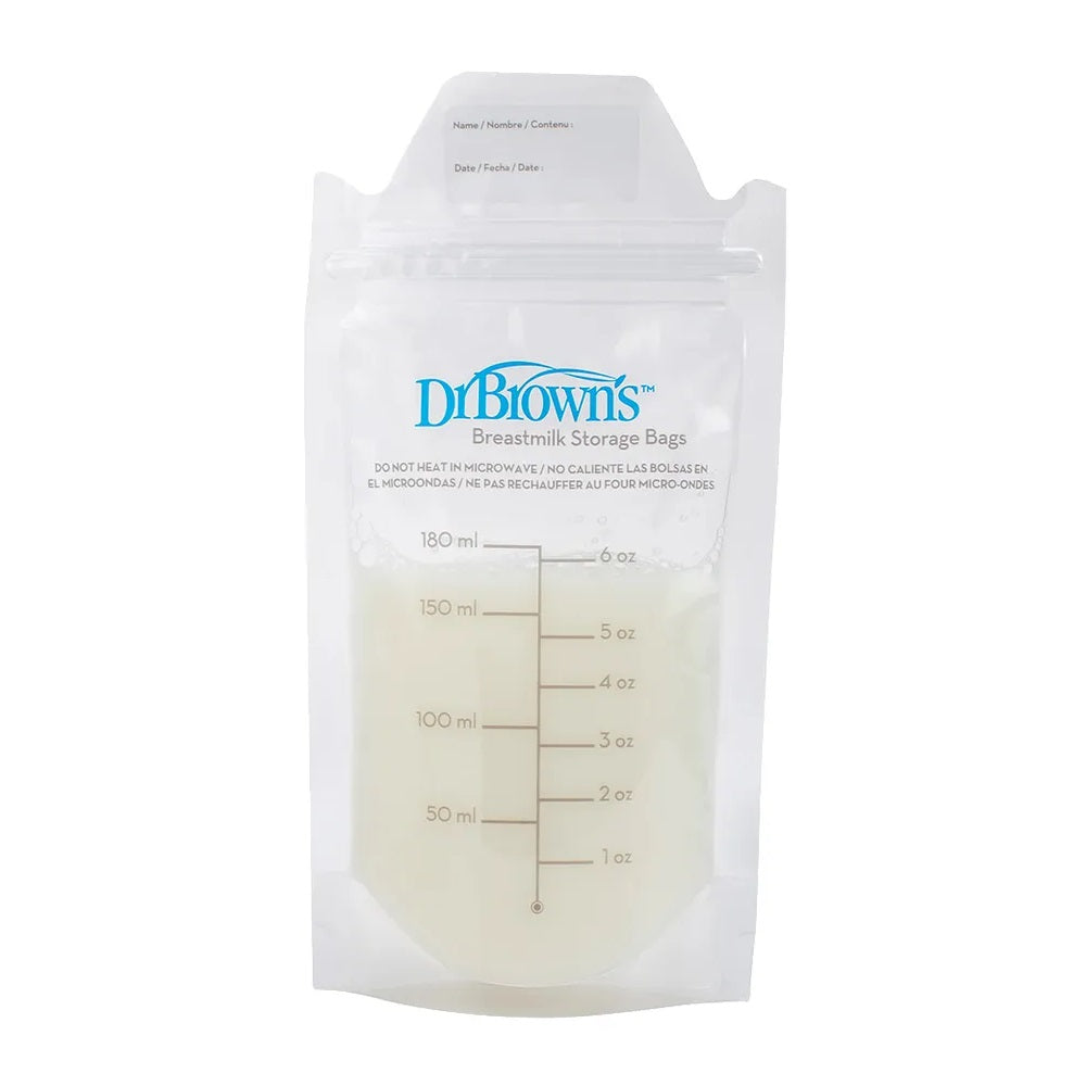 Dr. Brown's Breastmilk Storage Bag Pack of 50 - 180ml