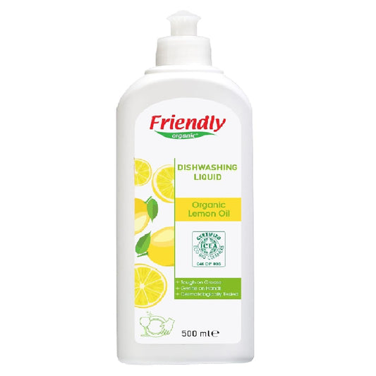 Friendly Organic Dishwashing liquid(Lemon)  500ml
