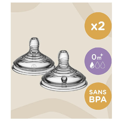 Tommee Tippee Closer to Nature  2X SLOW FLOW TEAT