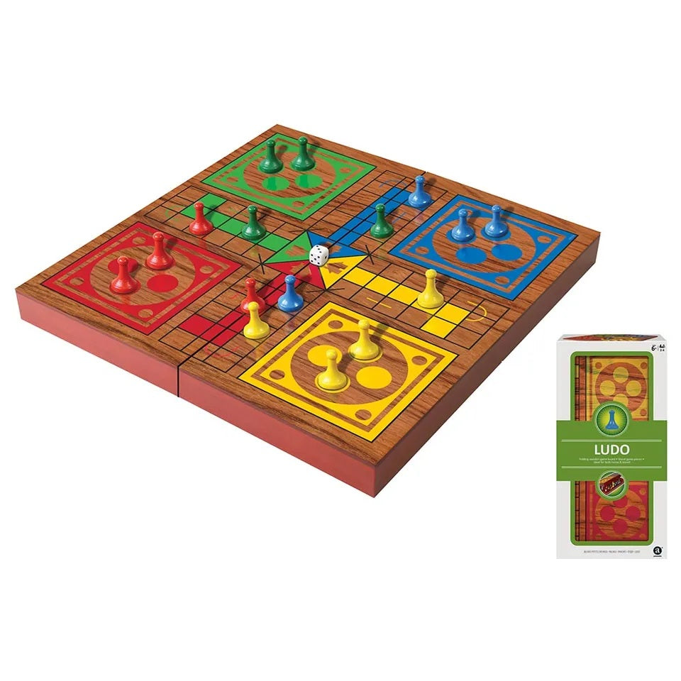 Ambassador - Folding Wood Ludo Set