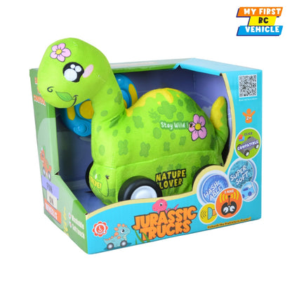 Qilun Toys Diplodocus Plush Car for Kids 2.4G R/C