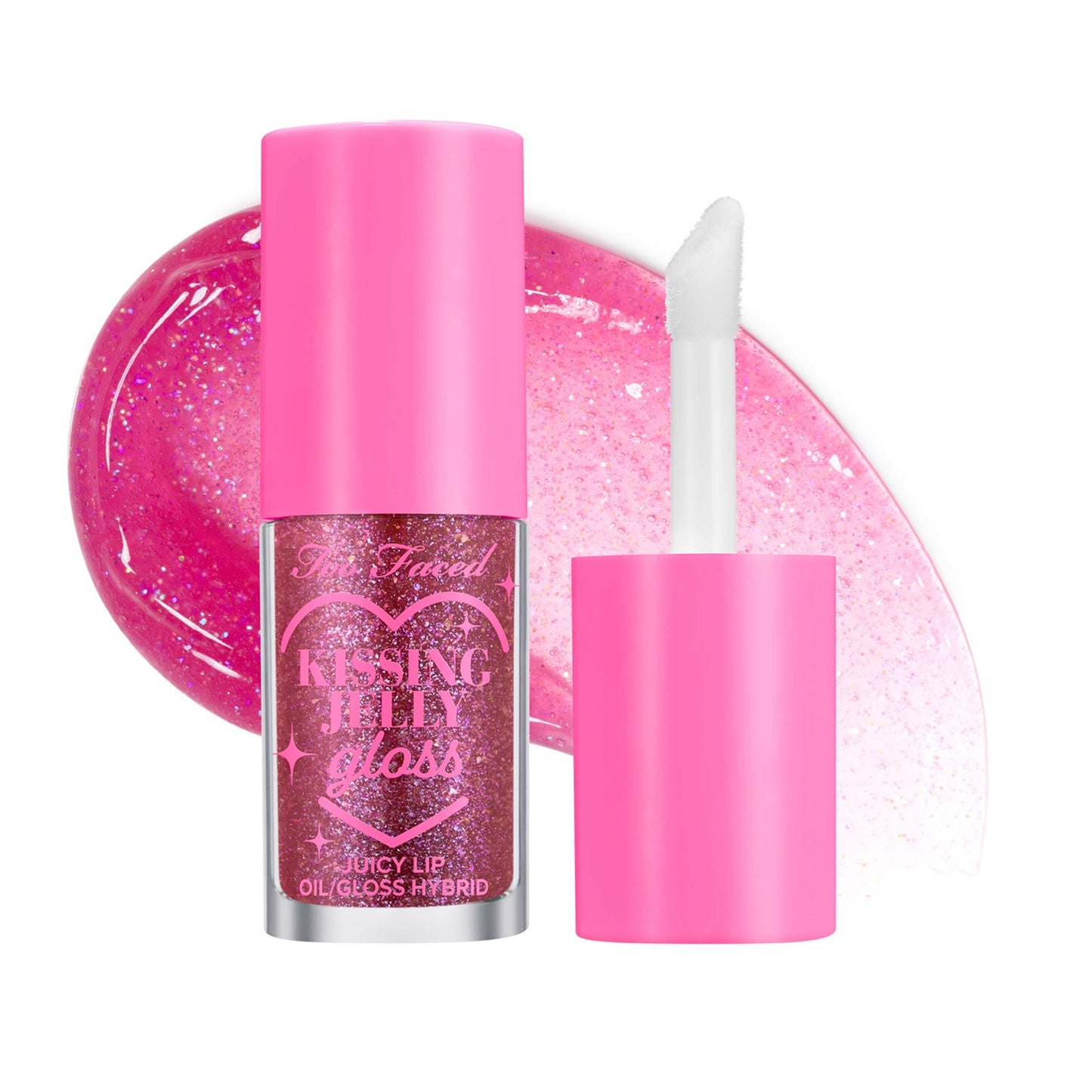 Too Faced Kissing Jelly Lip Oil Gloss 4.5ml - Grape Soda