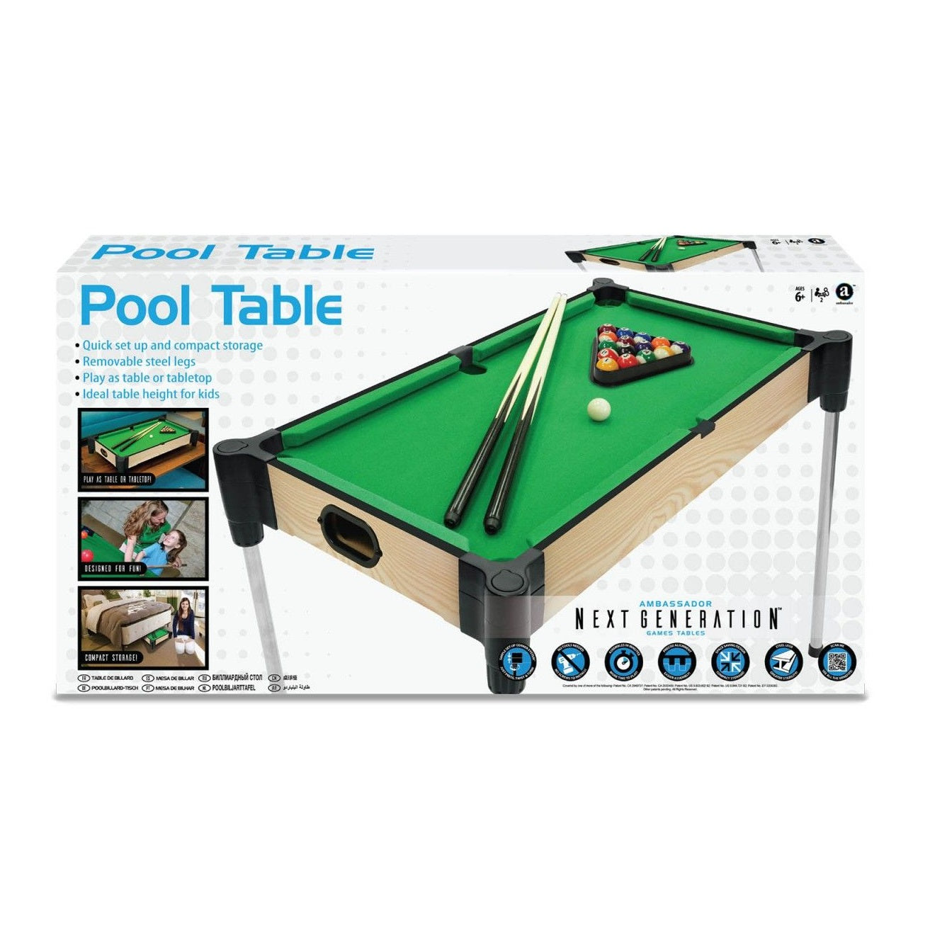 Ambassador - Tabletop Pool 27"