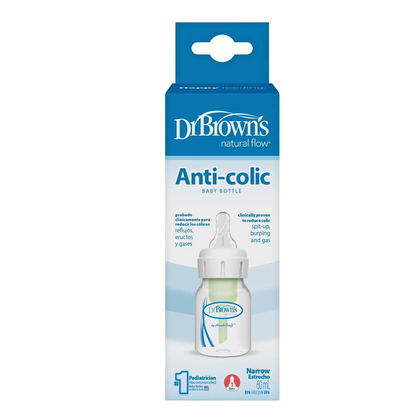 Dr. Brown's Options+ Anti Colic Natural Flow Feeding Bottle 60ml