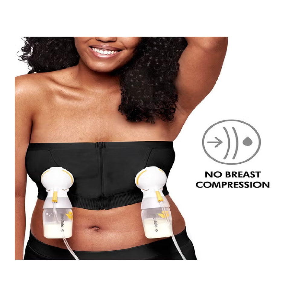 Medela Easy Expression Hands-Free Pumping Bra Black Small