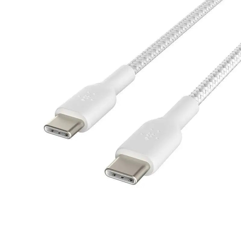 Belkin BOOST CHARGE Braided USB-C to USB-C Cable, White