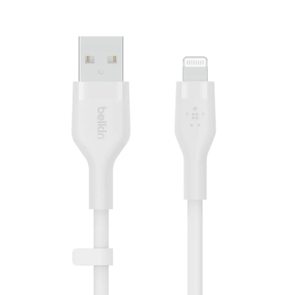 Belkin Boost Charge Flex USB-A Cable with Lightning Connector 1M, White