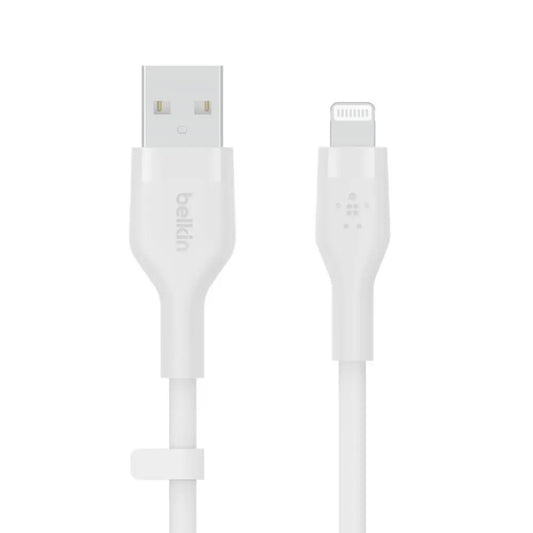 Belkin Boost Charge Flex USB-A Cable with Lightning Connector 1M, White