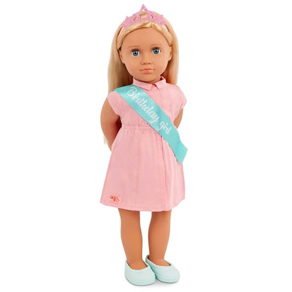 Our Generation - Brenna Birthday Doll With Pink Dress