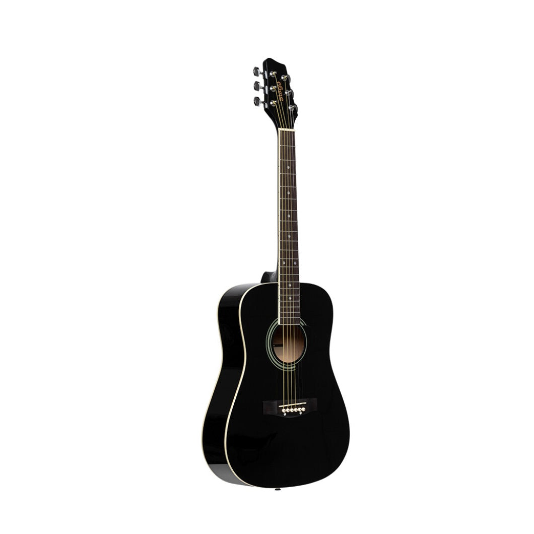 Stagg 3/4 Black Dreadnought Acoustic Guitar with Basswood Top