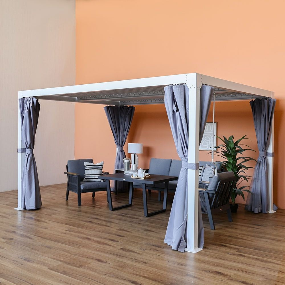 Drako Aluminium Pergola - White