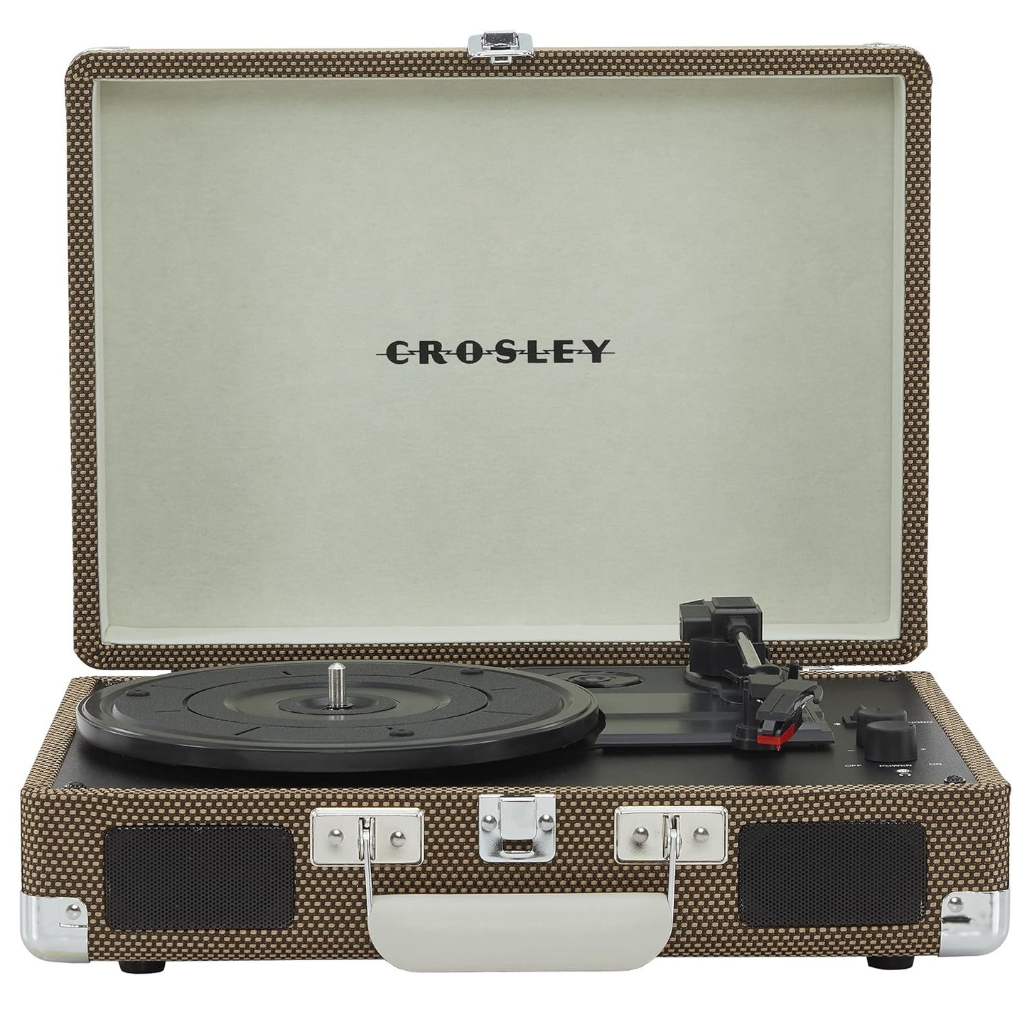 Crosley Cruiser Plus Portable Turntable With Bluetooth In/Out, Tweed