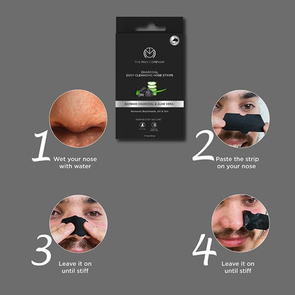 THE MAN COMPANY Charcoal Deep Cleansing Nose Strips