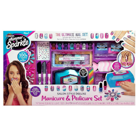 Shimmer N Sparkle Salon Style Deluxe Manicure & Pedicure Set (SNS-65590)