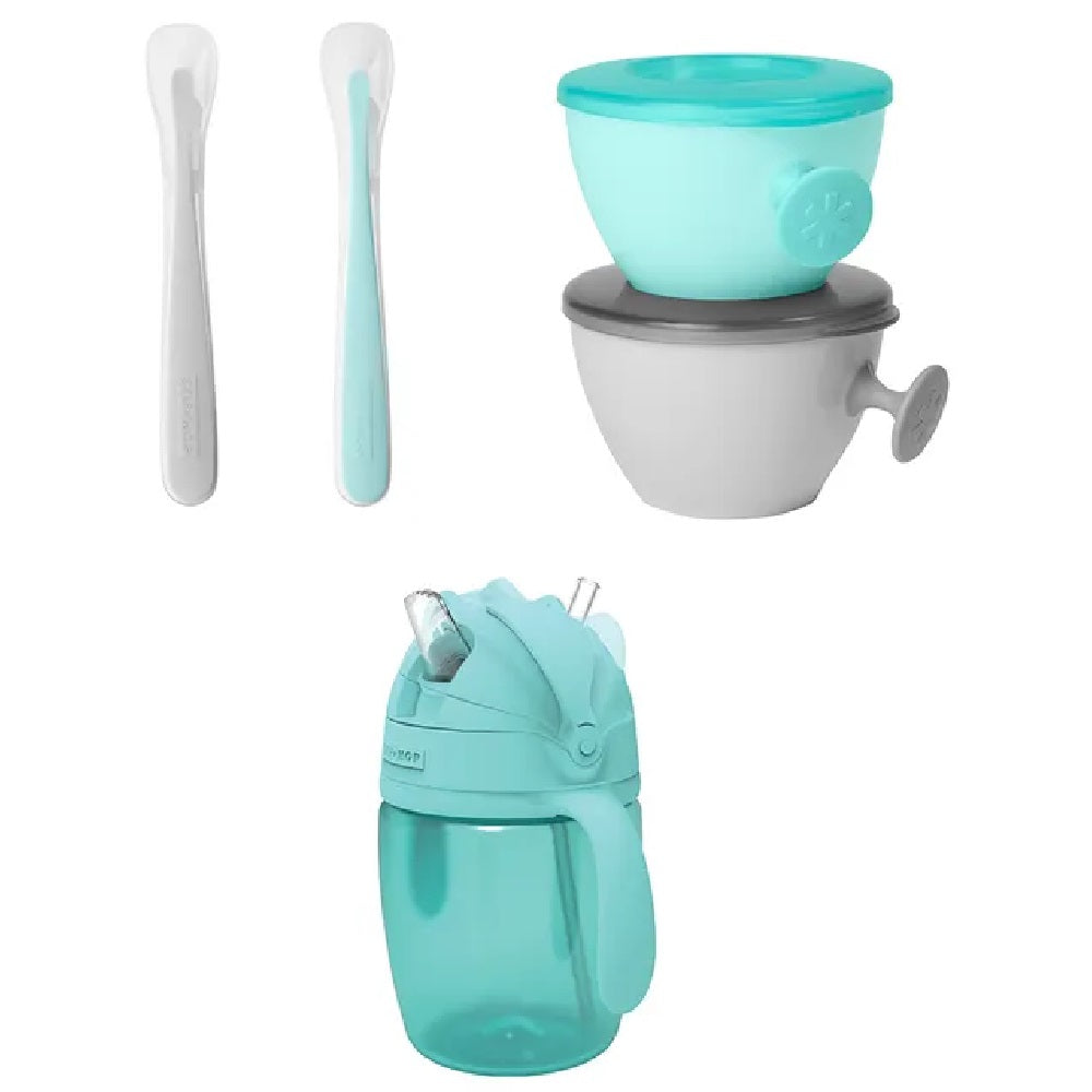 Skip Hop - Easy Feed Mealtime Set - Teal/Grey