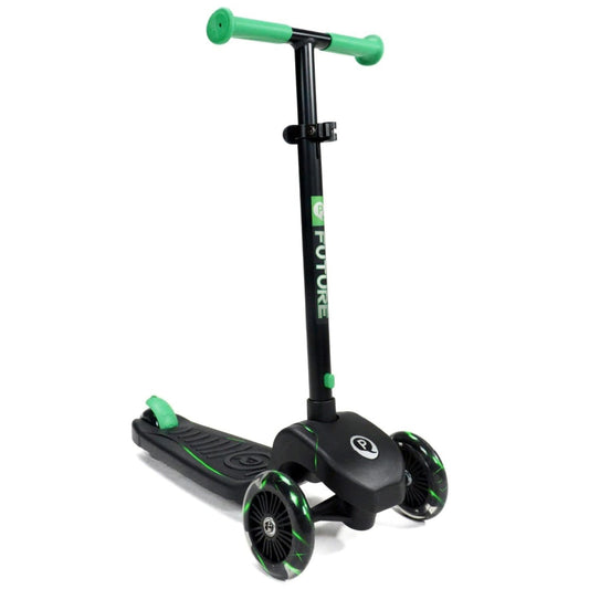 Qplay Future Foldable 3 Wheel Scooter - Green