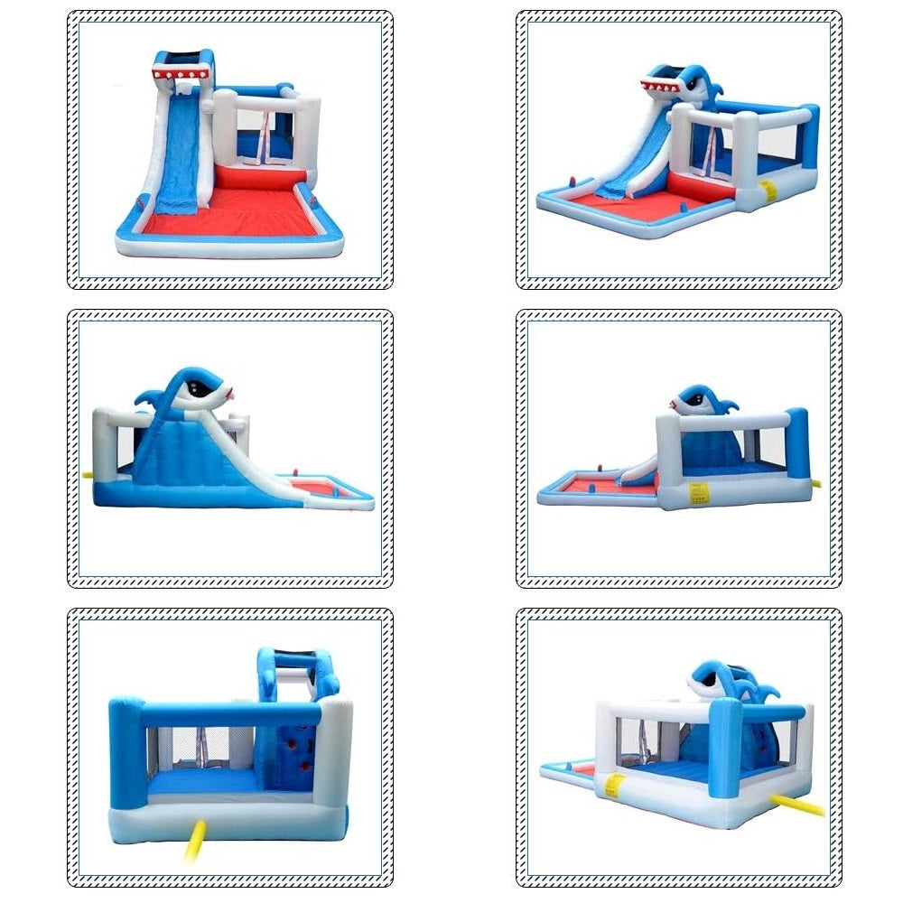 Bouncy Castles – Shark Slide Castle Outdoor Trampoline