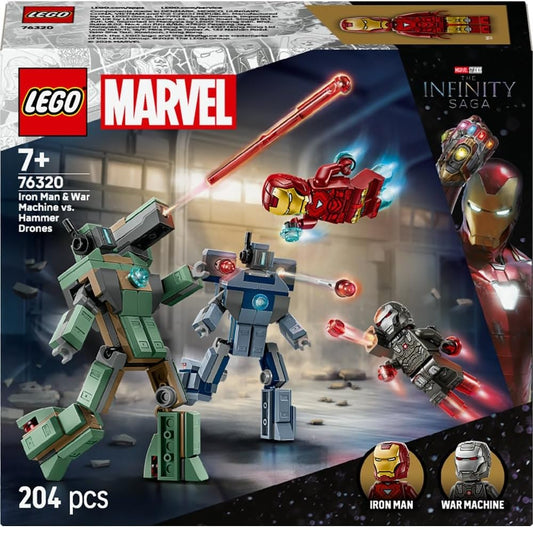 LEGO 76320 Iron Man & War Machine VS Hammer Drones