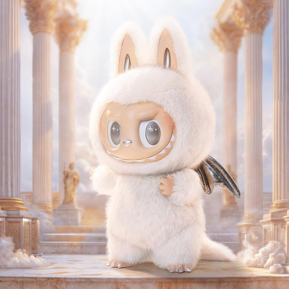 Pop Mart Vinyl Plush Doll - The Monster Labubu Angel In Clouds Figure