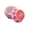 Wilton Red and Pink Hearts “Love" Standard Baking Cups, Set of 75