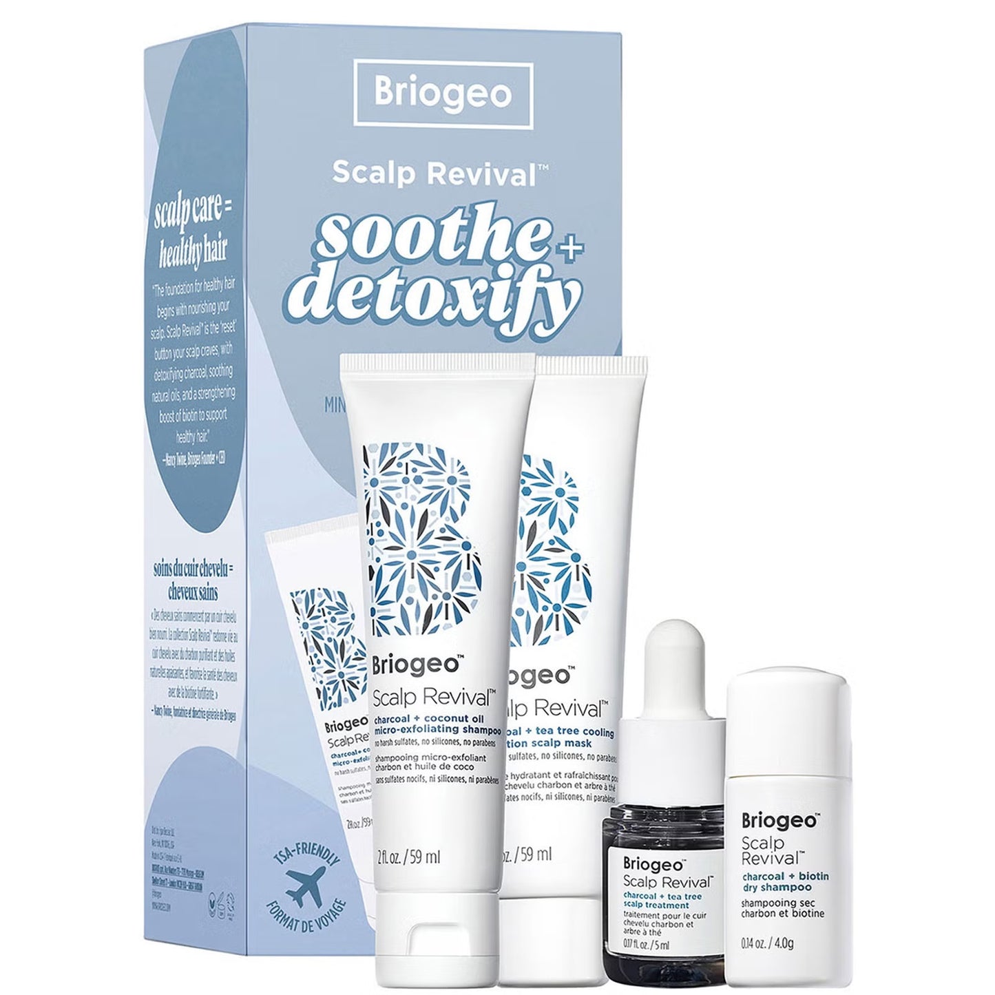 Briogeo Scalp Revival Soothe + Detoxify Minis Hair Kit