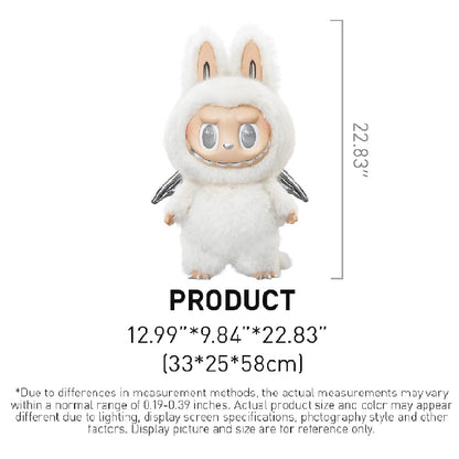 Pop Mart Vinyl Plush Doll - The Monster Labubu Angel In Clouds Figure