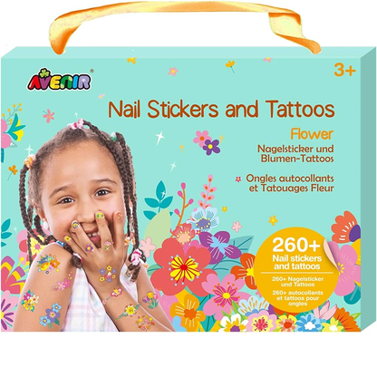 ملصقات أظافر ووشوم أفينير - زهور