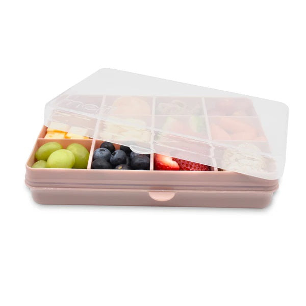 Melii - Snackle Food Container with Removable Divider 4oz - Pink