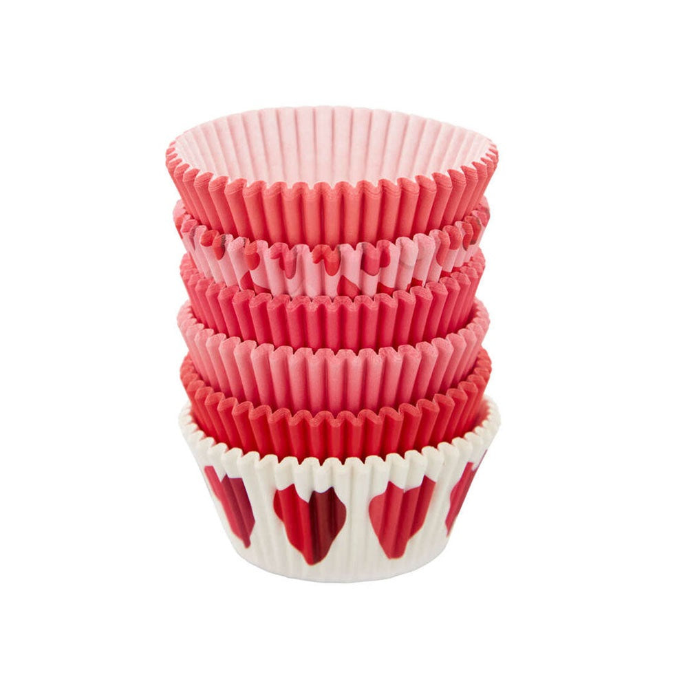 Wilton Red and Pink Hearts Standard Baking Cups, Set of 150