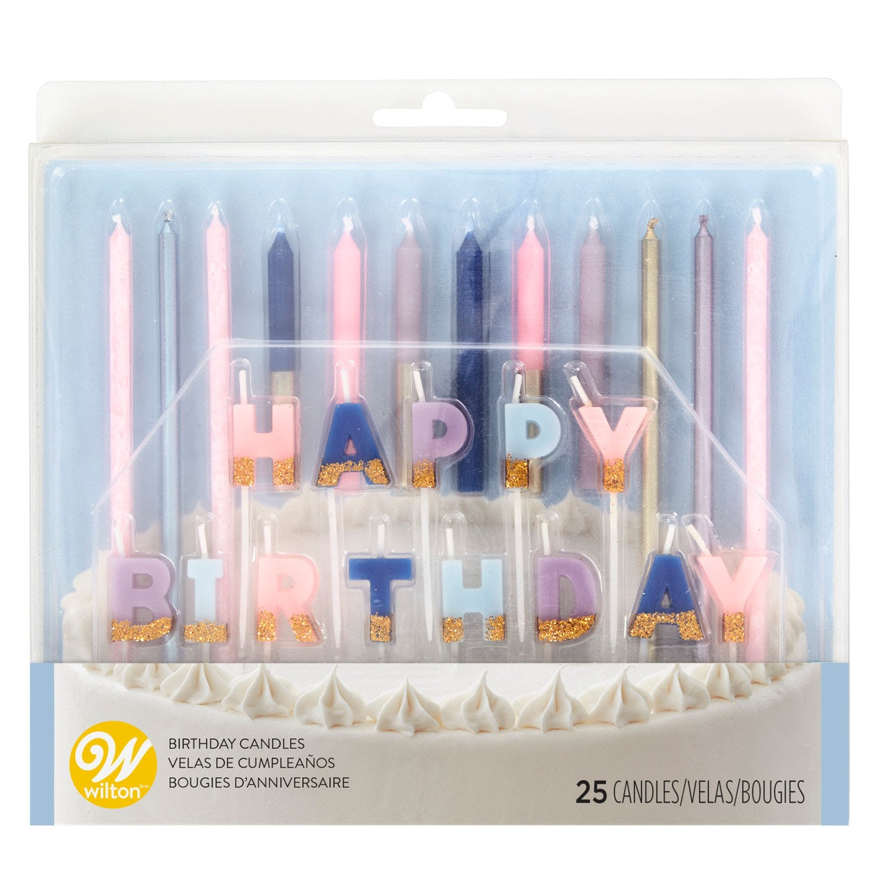 Wilton Floral Party Birthday Candles, Set of 25