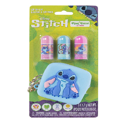 Townley Disney Stitch 3pc Lip Balm with Mini Bag