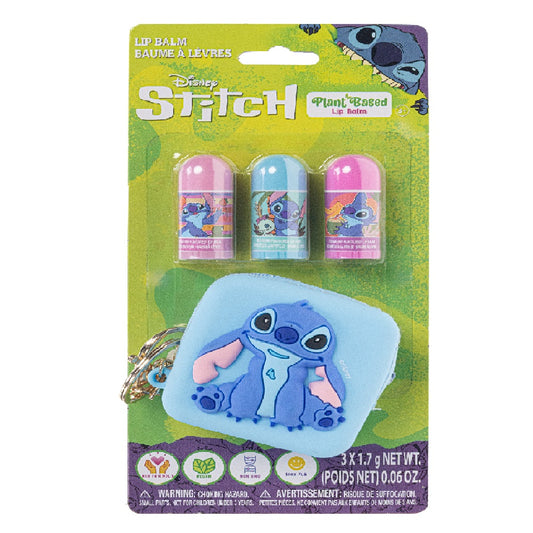 Townley Disney Stitch 3pc Lip Balm with Mini Bag