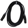 Enova 15 Meters XLR Female to XLR Male Microphone Cable 3-Pin Analogue & AES with Velcro