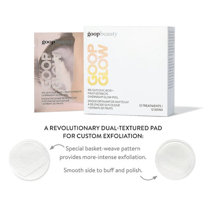 Goop Goopglow 15% Glycolic Acid Overnight Glow Peel 12 Pack
