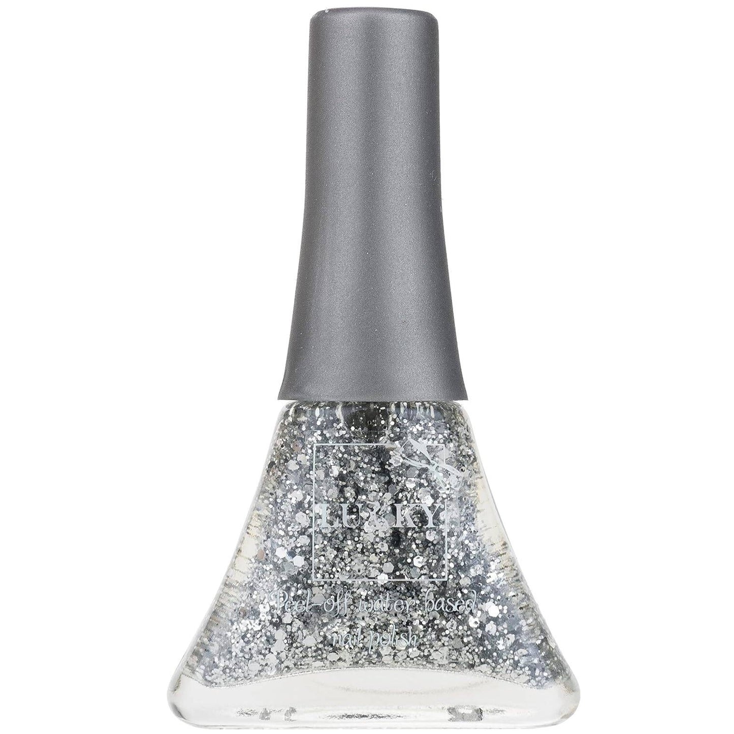 Lukky - Peel-Off Nail Polish Confetti Silver Glitter 5.5ml