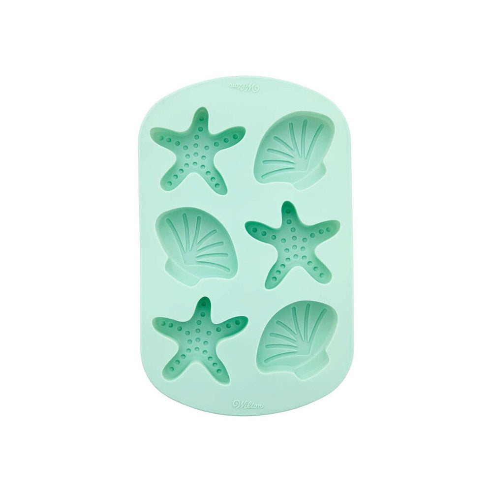 Wilton Starfish and Seashell Baking and Candy Mold, 6 Cavities