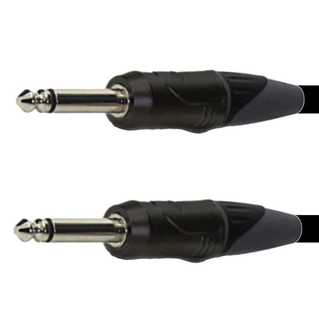Enova 1M 1/4" Plug 2-Pole Jack - Jack Instrument Cable with Conductive PE Shielding
