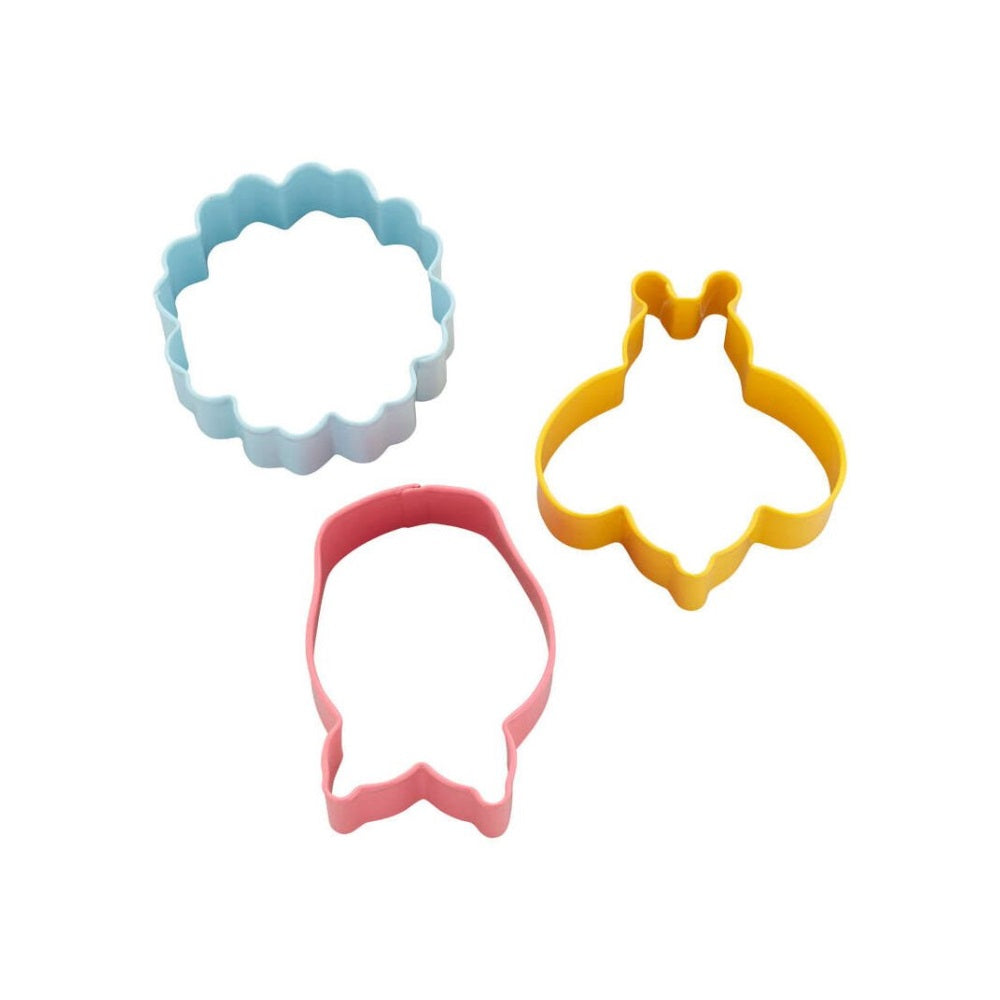 Wilton Daisy, Bumblebee and Tulip Spring Cookie Cutters, Set of 3